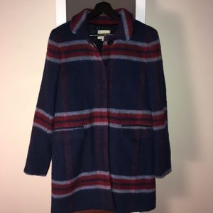 Plaid Button Down Coat